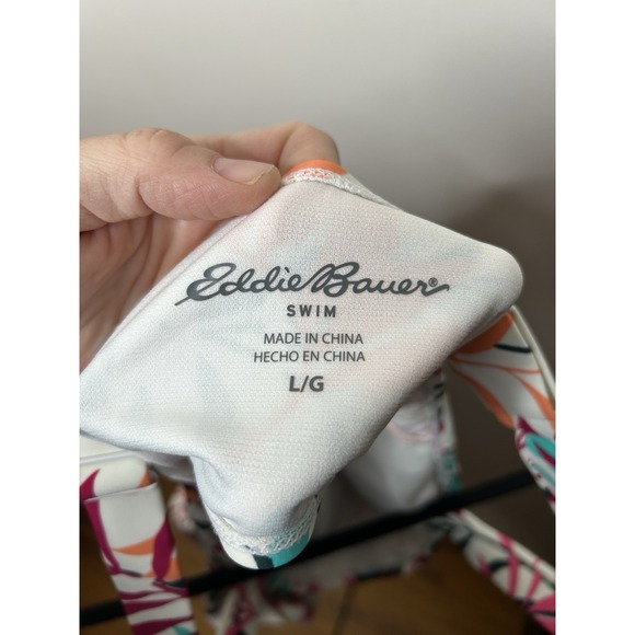 Eddie Bauer Women's Swimsuit Floral Core One-Piece Sun Protection UPF 50 Large - Picture 7 of 7